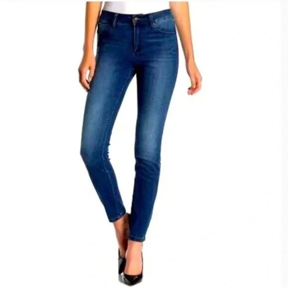 TAHARI Dark Wash Midrise Skinny Jeans 8/ 29 Waist Medium Casual Ankle - Picture 1 of 8